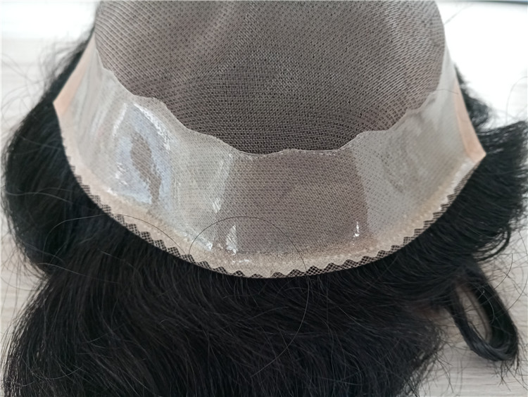 Large Quantity high quality fine mono with skin around hair system for men QM062